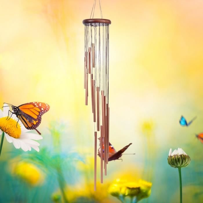 TJS-Petit Carillon éolien Extérieur En Aluminium Avec Tons Mélodiques