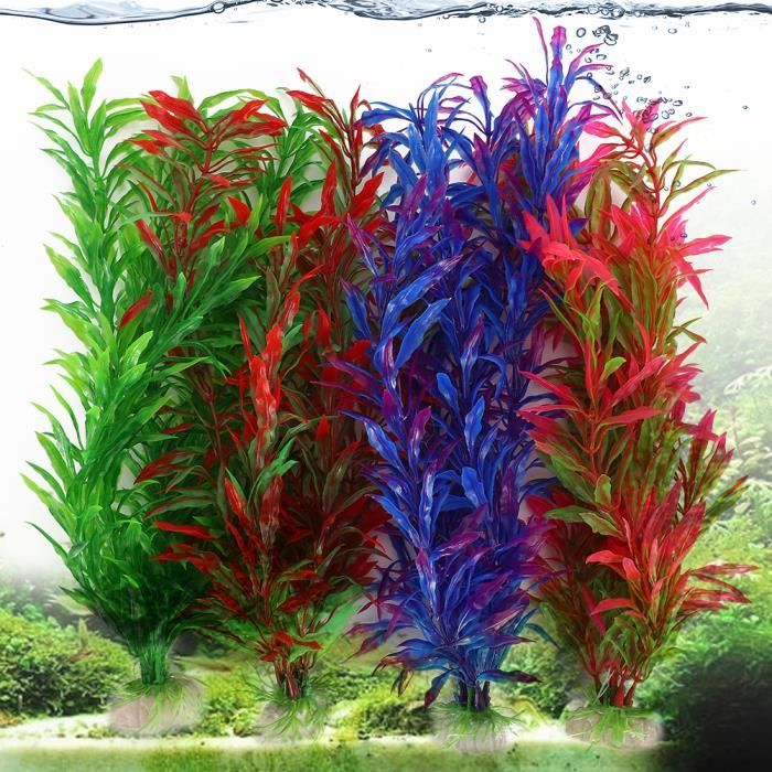 Meilleurs prix pour Plantes aquatiques en plastique VVIKIZY - Décoration d'aquarium colorée et réaliste