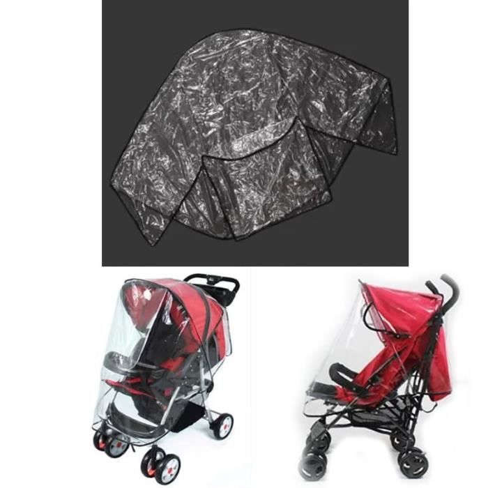 Housse De Pluie Universelle Poussette – Vin Rouge, Imperméable, Respirante, Protection Vent Froid