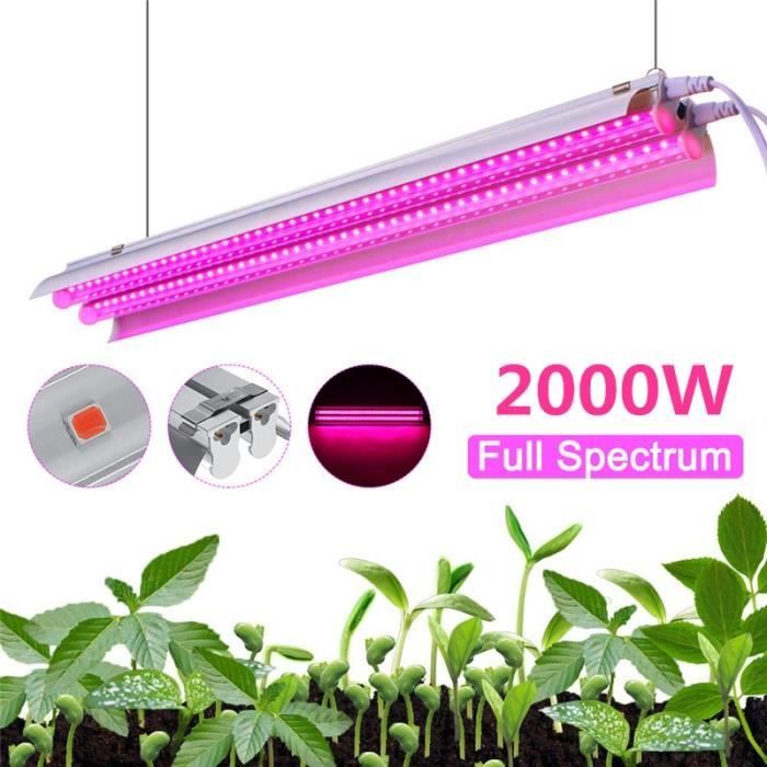 Lampe De Culture LED 2000W VIXKPIRR - Spectre Complet Avec UV Et IR - Dimmable Et Mode Croissance/floraison