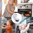 DAMILY® SET ACCESSOIRE CUISINE Le bouton de la cuisinière à gaz du couvercle four sécurité pour bébé couvre protection 6 PCS-1