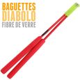 Diabolo Jester - JUGGLE DREAM - Noir et Rouge - Axe Large - Baguettes SuperGlass - Sac de Rangement-1