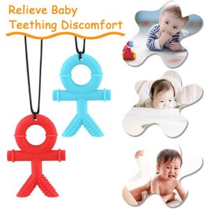 Lot De 5 Chaînes à Mâcher En Silicone Pour Enfants - Autisme, TDAH, Dentition - Sans BPA, Couleurs Vives