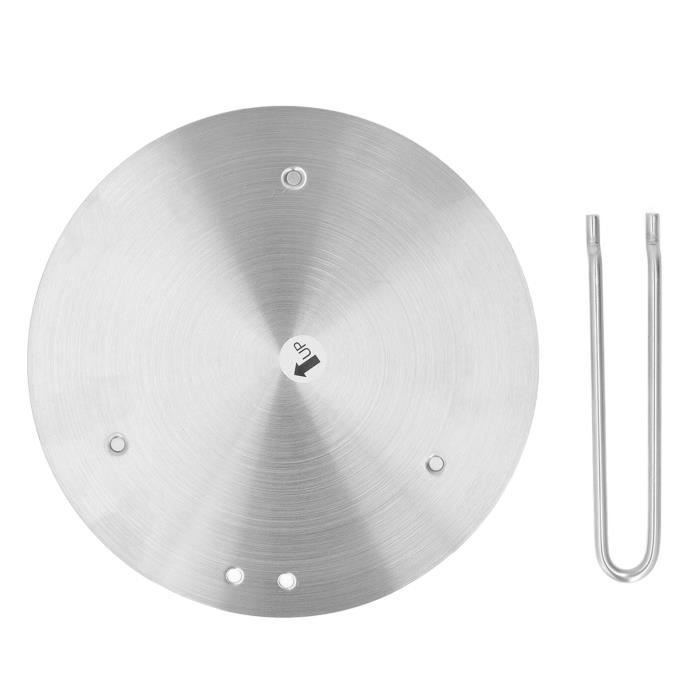 Diffuseur de chaleur de 27,9 cm en alliage d'aluminium pour cuisinière à gaz électrique, plaque de cuisson à induction, diffuseur de chaleur, adaptateur à induction, plaque de dégivrage rapide