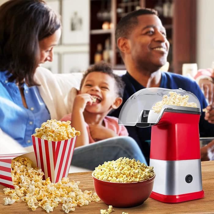 Machine À Pop-corn À Air Chaud, Machine À Pop-corn Électrique 1200 W, Pop- corn Sain Et Sans Gras Avec Tasse À Mesurer Et Couver A251 - Cdiscount  Electroménager