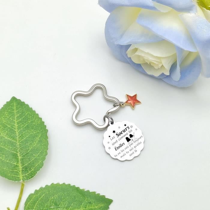 Cadeau Soeur Noel Porte Clef Soeur De Coeur Porte Clef Amour Soeur Ma