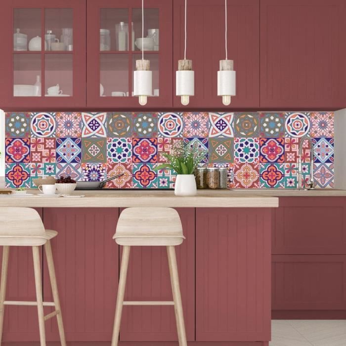 Carrelage Mosaïque Pop Art – 291x291mm, Céramique Multicolore Brillante, Pour Salle De Bain Ou Cuisine