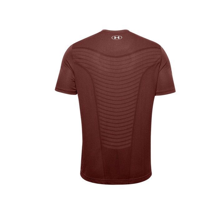 T-shirt homme Under Armour Seamless Wave bordeaux/gris chiné
