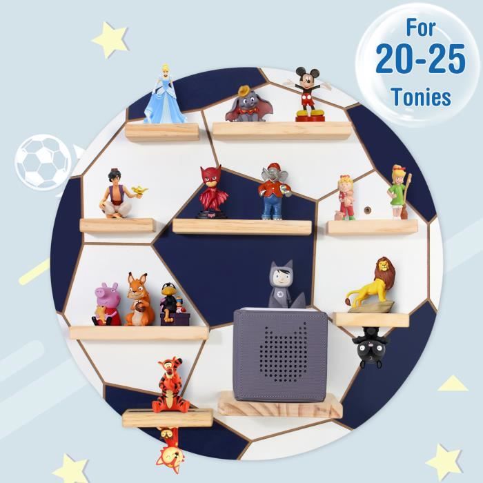 Étagère Magnétique Pour Toniebox - Rangement Mural Pour 80-85 Tonies, Accessoire Pratique Et Décoratif Pour Chambre D'Enfant
