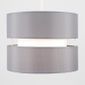 Lot de 6 abat-jours gris avec doublure dor/ée pour lustre