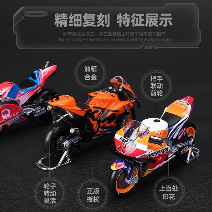 Maquette Moto Ducati-Pramac 1/18 – #89 Martin, Modèle Statique En Alliage, Collection Adulte, 12 X 5 X 7,5 Cm