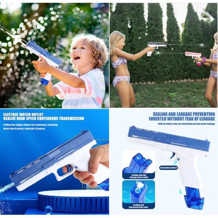 10 Pistolets à Eau Pour Enfants - Jeu Plage, Piscine, Extérieur - Lot Multicolore - 10