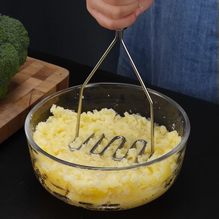 Presse-purée Manuelle Inox - Pour Pommes De Terre, Légumes, Fruits, Aliments Bébé, Lave-vaisselle