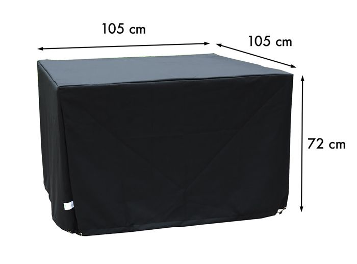 Housse de protection pour table (105x105 cm) - NOIR - Cdiscount Jardin