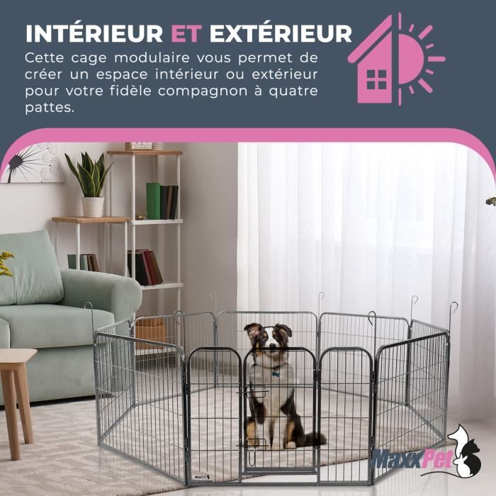 MaxxPet Puppy Run - Cage pour chien - Chenil pour chiots - Enclos pour  chiens 