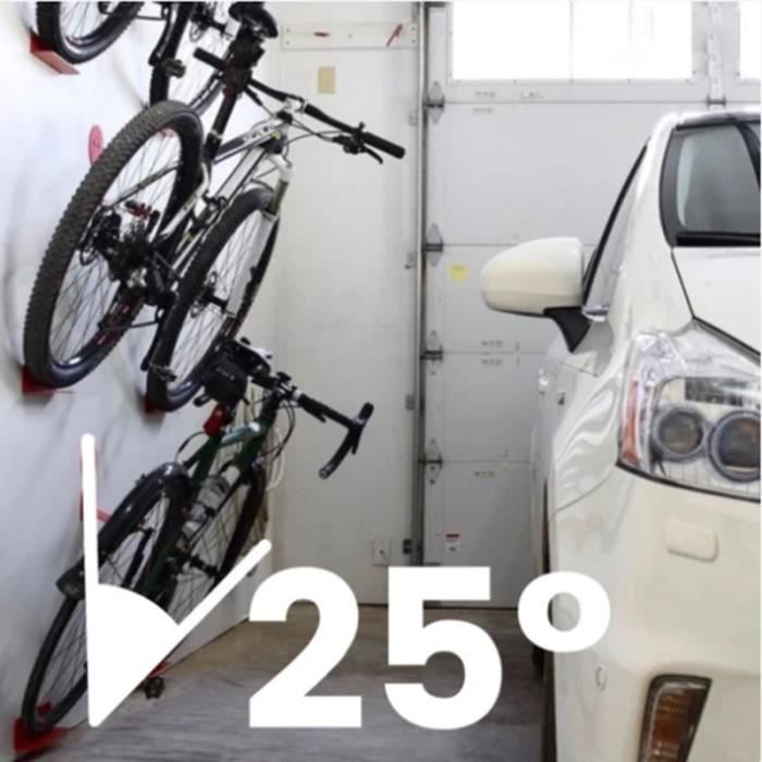 Rack Rangement Vélo Support pour Bicyclette Mural en Acier Support de Rangement  vélo à la maison - Cdiscount Sport