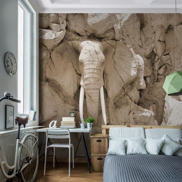 Papier Peint - Africa Animals 225x250cm - Intissé