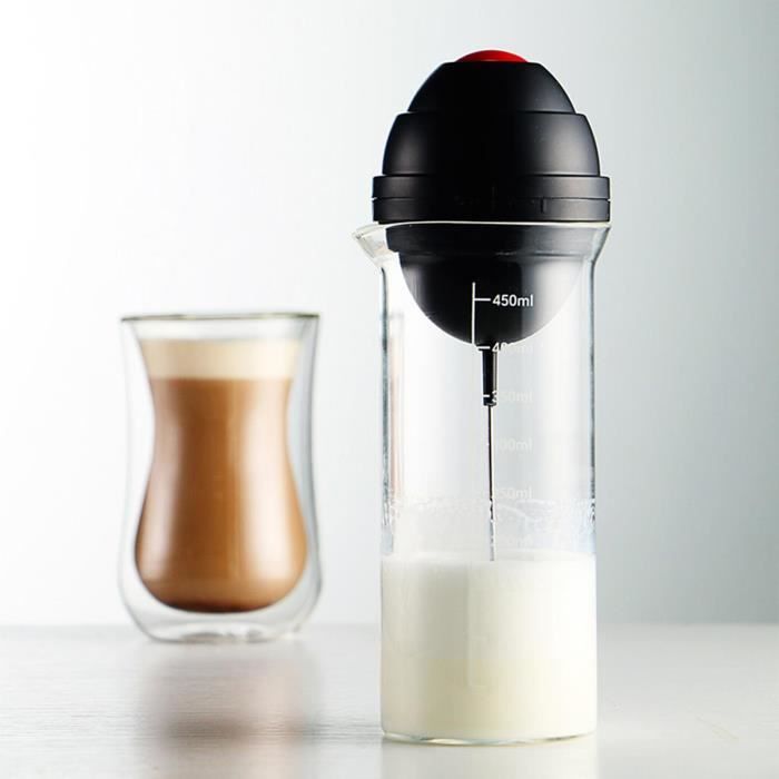 Miroco Mousseur à lait, machine à mousse électrique chaude et froide avec  pichet amovible en acier inoxydable 304 lavable au lave-vaisselle, mousseur  à café avec 4 modes pour café, café au lait