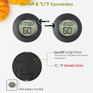 Thermomètre Intérieur Extérieur Autocollant Hr-imotion – Fabriqué En Allemagne – Idéal Voiture, Maison, Camping, Sauna (-30°C à +50°C)