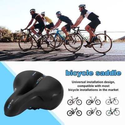 Selle De Vélo Ultra Confortable Gel + Double Ressort – Ergonomique Pour VTT, Vélo De Route, Ville – Homme & Femme