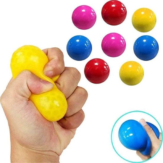 8 pièces bâton boules murales collante fluorescente balle de plafond balle  cible Anti-stress décompression jouet - Cdiscount Sport