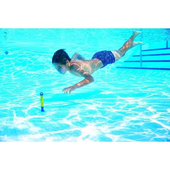 Zoggs Bâtonnets De Plongée Zoggy – Jeu Flottant Pour Enfant, 3 Anneaux Phoques, Souple Et Rigolo – Parfait Pour La Piscine Dès 3 Ans
