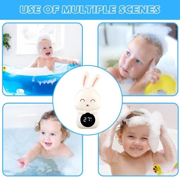 Lantelme - Thermomètre De Bain Analogique Couleur Bleu Clair - Fabriqué En Allemagne, Flottant, Pour Bébés Et Enfants - Lecture Facile De La Température