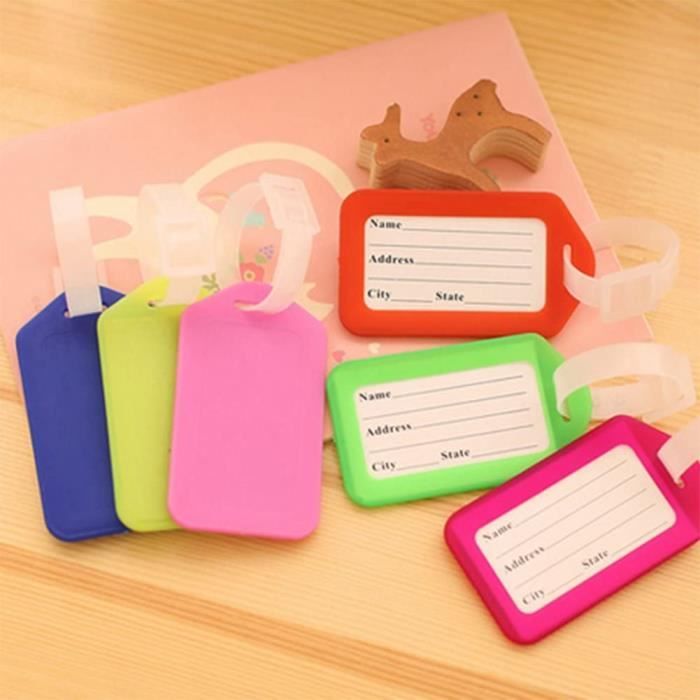 Lot De 2 étiquettes De Bagage Pour Valise, étiquettes De Bagages En