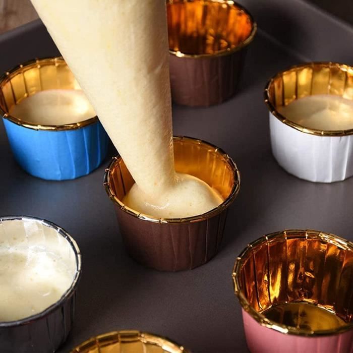 Pinsheng 100 Pièces Moule à Muffins en Papier, Caissettes Cupcakes