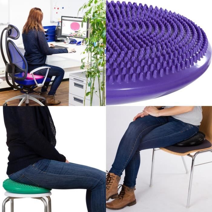 A2ZWORLD Coussin D'Équilibre Gonflable 34 Cm - Accessoire Fitness Et Physiothérapie