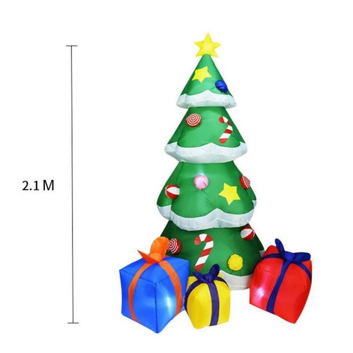 Sapin de Noël gonflable Lumineux Modèle d'arbre de Noël gonflable de