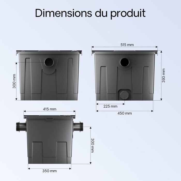 Kit complet: CBF-550 Filtre de bassin jusqu'à 60000 L Biologique, CUV Kit complet: CBF-550 Filtre de bassin jusqu'à 60000 L Biologique, CUV