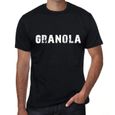 Homme Tee-Shirt Granola T-Shirt Vintage Noir-0