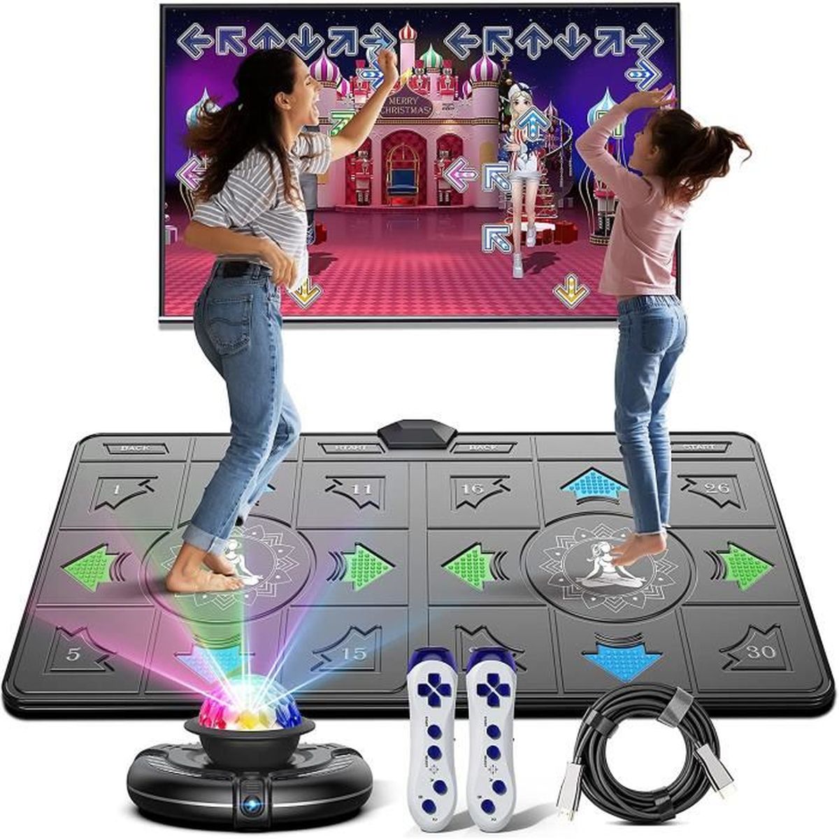 Tapis De Danse électronique Musical - 900+ Jeux, 200 Chansons, Caméra AR, Pour Enfants Et Adultes