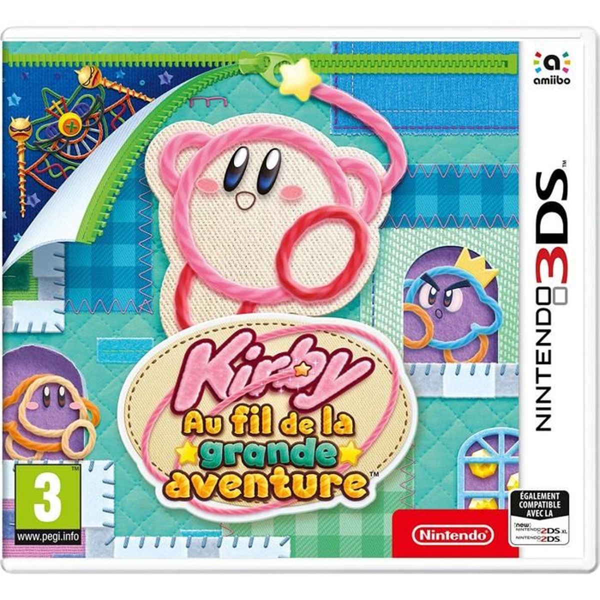 Kirby Au fil de la grande aventure Jeu 3DS + 1 Porte clé Cdiscount