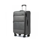 British Traveller Valise de Soute Souple Extensible 80x48.5x31cm (98L) - Grand Volume, 4 Roulettes et Serrure TSA - Gris