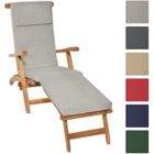 BEAUTISSU HOME STYLE Beautissu Coussin bain de soleil Loftlux DC 175x45x5cm – Gris Clair – Coussin transat Coussin chaise longue Coussin exterieur