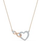 Collier Swarovski Infinity pour femme en métal mixte avec cœur 5518865 - Rose
