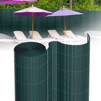 Canisse en PVC double face occultant pour jardin, balcon ou terrasse - LOSPITCH - Vert - 180x1000