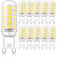 Ampoule G9 LED - 4W Equivalent 33W 40W G9 Halogène, 420LM, Mini Lampe, Blanc Froid 6000K, Sans Scintillement, AC220-240V,Lot de 10