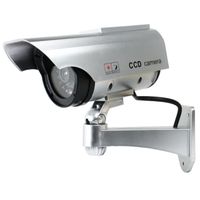 caméra de vidéosurveillance LED à énergie solaire fausse caméra de sécurité surveillance factice extérieure