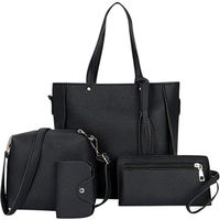 VGEBY Ensemble de sac à main, bandoulière, porte-monnaie et porte-cartes élégants pour femme - Grande capacité pour et