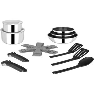 Batterie Cuisine Sitram 15 Pcs - Induction, Poêles, Casseroles, Manches Amovibles