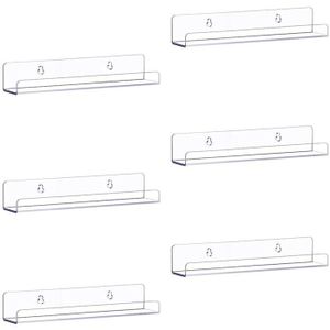 Étagère Murale Flottante En Acrylique Transparent Pour Rangement Organisé