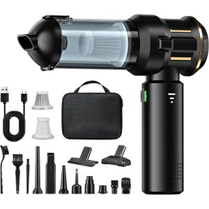 Aspirateur à Main Puissant 25000Pa - Moteur Sans Balai, 4-en-1 (aspirer/souffler/gonfler/vider), écran, Pour Voiture Et Maison - 6