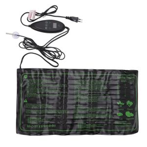 Tapis Chauffant Pour Semis 25x50cm Imperméable Avec Thermostat - Germination Serre Hydroponique Culture Intérieure