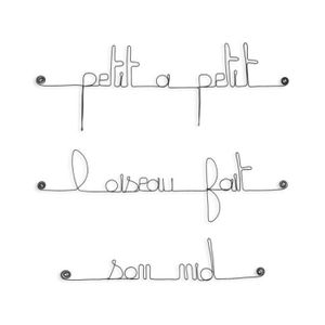 Décoration Murale En Fil De Fer Citation Simple Petit à