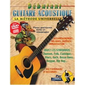 MÉTHODE Rebillard Débutant Guitare Acoustique CD + DVD