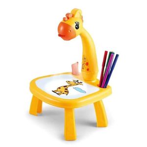 TABLE A DESSIN Dessin - Graphisme,Table de formation à la peinture et au dessin pour enfants,projecteur LED,jouets de musique,artisanat - Type B01