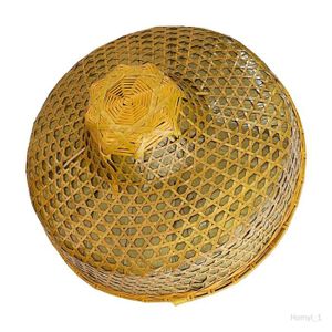 Chapeau d'ombrage en bambou pour femmes, chapeau multifonctionnel
